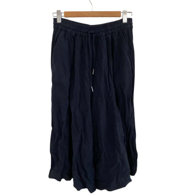 Elm Womens Size 6 Cropped Pants Black  
