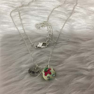  Womens Charm Bracelet / Necklace Multicoloured / Other / Silver 