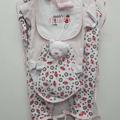 Ollies Place Kids  Size 6-12m Onesie Red / White 