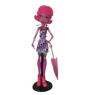 Collectable Monsters High Create A Monster Blob Girl Iridescent Pink Glitter Bob Hair Toys 2