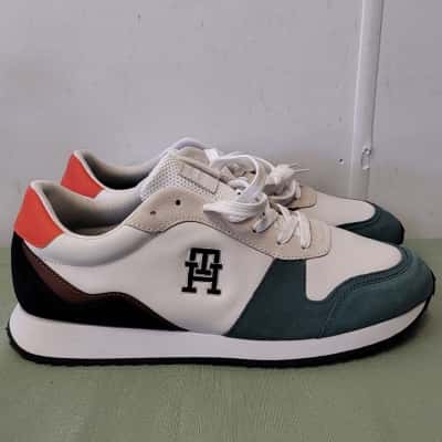 Tommy Hilfiger Runner EVO Leather Sneakers – Multi-Color – Tommy Hilfiger, Size EU 44