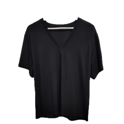 Country Road Mens  Size M V-Neck T-shirt (Navy Black/black) 