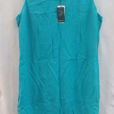 Maggie T Womens  Size 16 Maxi / Sleeveless Dress  Turquoise 