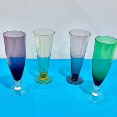 Vintage Mixed Glasses Set of 4