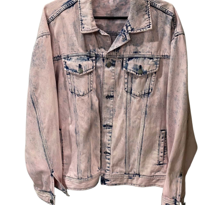  Women's SASS & BIDE Size 44 Denim Jacket,  Pink & Blue