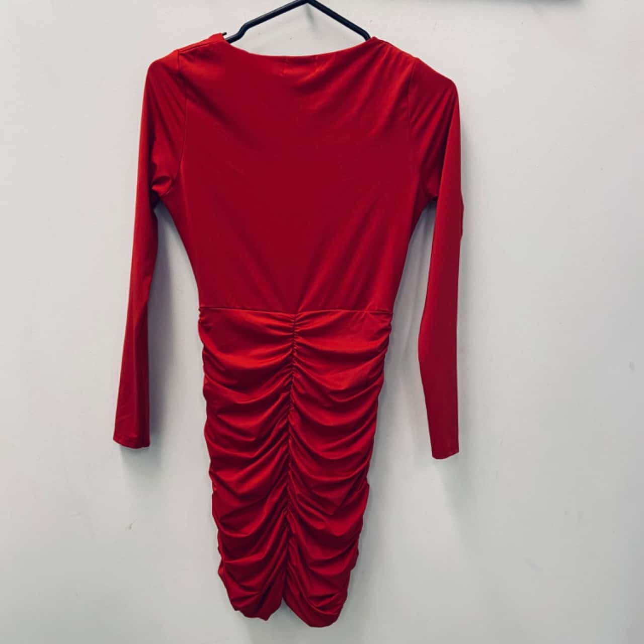 fitted lace wedding dress Beginning Boutique Women's Lucy Red Long Sleeve Mini Dress main image 0