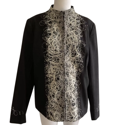 “Vivid” Black Jacket - Womens  -Size 16  