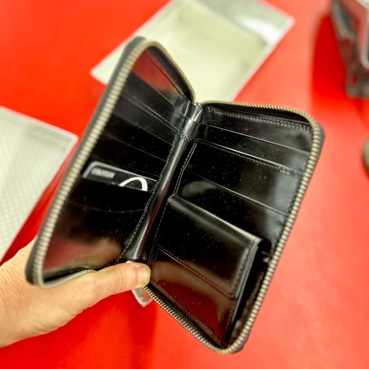 Oroton Metropolis Wallet Black Multi Pocket Zip Around *new without