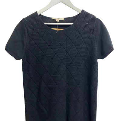 Noni B Womens  Size M Short Sleeve Top Black  