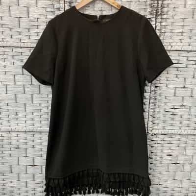 Zara Womens  Size L Shift Dress Black  
