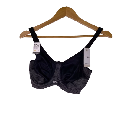 Berlei Womens  Size 12E Bra Black  / Grey 