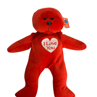 Cuddley Bear Red I LOVE YOU 
