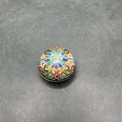 Vintage Chinese Cloisonné Trinket Box
