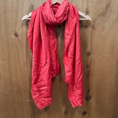 Oroton Reflection Poppy Red Scarf (New)