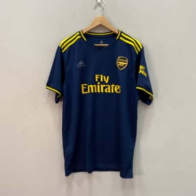 Adidas Arsenal FC #19 Pepe Mens  Size XXL Jersey Blue / Yellow 