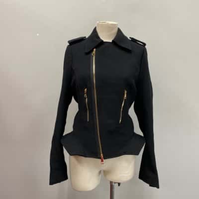 Witchery Womens  Size M Wool blend Blazer Black  
