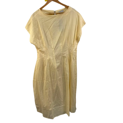 BNWT Grace Hill Size 16 Lemon Womens Textured Dress RRP $149.99