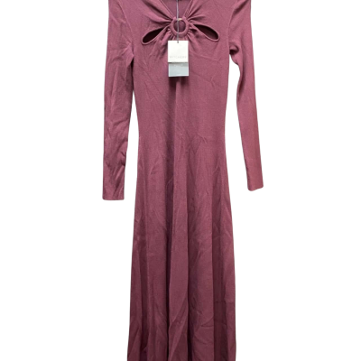 Witchery Womens  Size XS Long Sleeve Dress / Maxi Dress Burgundy 