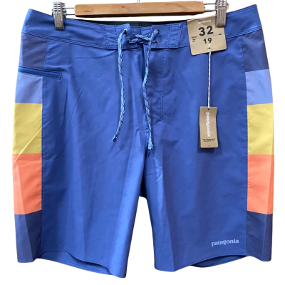 Patagonia Blue/Yellow Boardshorts Size 32