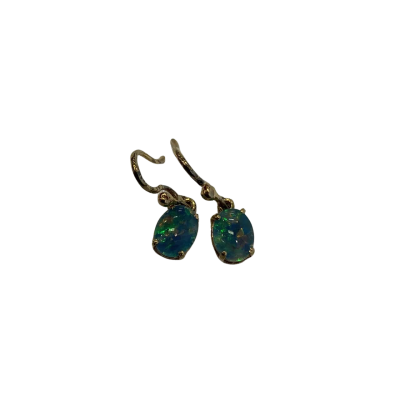 COSTUME - Womens Faux Opal Earrings # 20