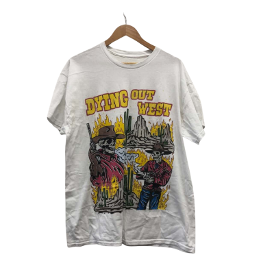 Goat Crew "Dying Out West" White Shirt Size XL