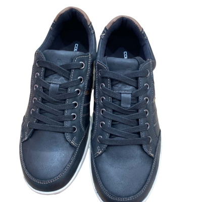 Colorado Mens Size 8 Voom Black Leather Sneakers