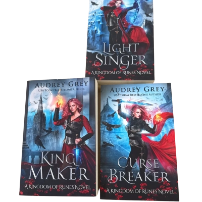 Set of 3 Audrey Grey Books Light Singer, King Maker & Curse Breaker Book Set 