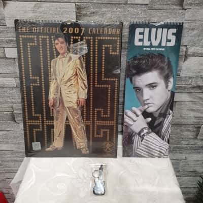 Elvis Presley The Official 2007 Calendar, Official 2017 Calendar and Guitar Keychain