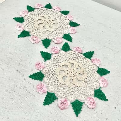 Vintage Handmade Variety of Hand Crrocheted Doilies