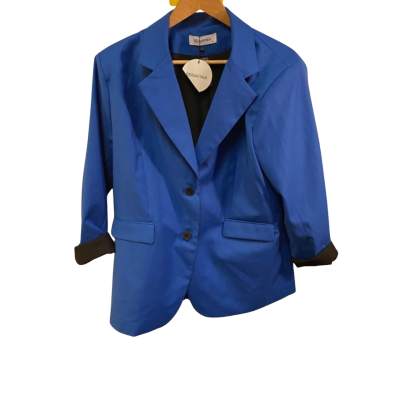 BNWT Serafina Womens  Size XL Suit Jacket Blue 