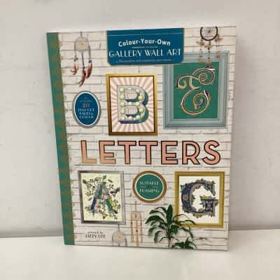 NEW - Colour-Your-Own Gallery Wall Art Letters book