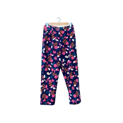 Princess Highway Size 10 High Waisted Pants Multicoloured/Navy Blue/Pattern 