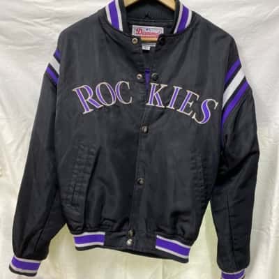 WOMENS/YOUTH LARGE COLORADO ROCKIES BOMBER SPORTS JACKET JERSEY