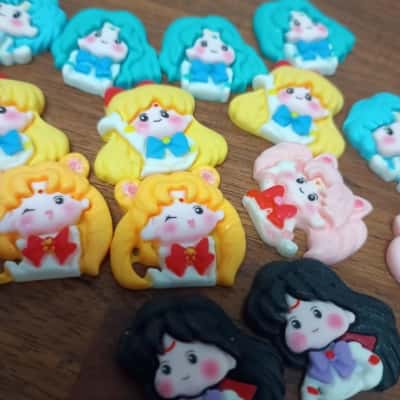 Sailor Moon Assorted Flat Charms x 14