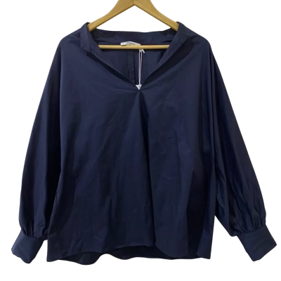Commonry Womens Size 16 Navy Blue Long Sleeve Shirt