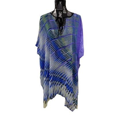 Liz Jordan Womens  Size L Party Top/Kaftan Black  / Blue / Green / Purple / Striped BNWT