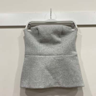 Kookai Womens  Size 40 Sleeveless Top Grey 