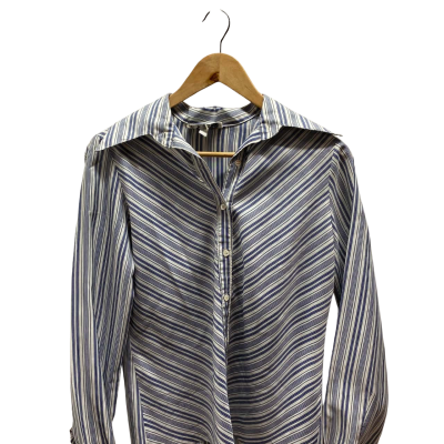 Sportscraft Womens Size 12 Blue Striped Shirt 