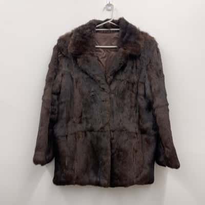 Vintage Brown Fur Coat 
