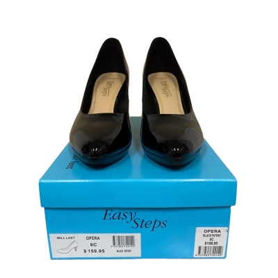 Easy Steps Womens Opera Heels Black Patent