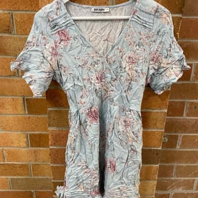 Just Jeans Womens  Size 14 Casual Dress Blue / Floral 