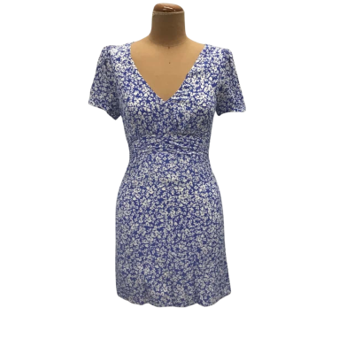 Kookai Floral Summer Dress Size 6 Blue
