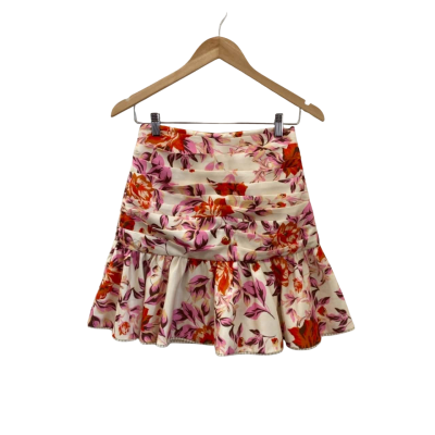 Keepsake the Label Womens  Size 8 Mini Skirt Floral / Peach / Pink  / Red 