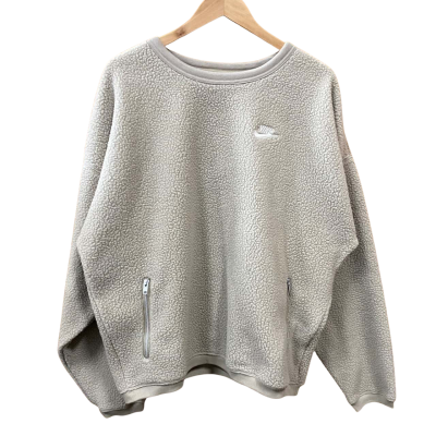Nike Beige Fleece Jumper Size M