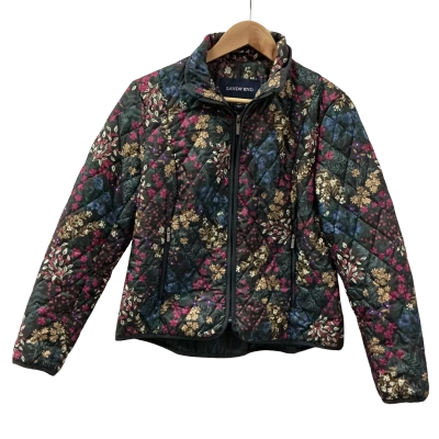 Lands' End Womens Size 6 / 8 Winter Jacket Floral