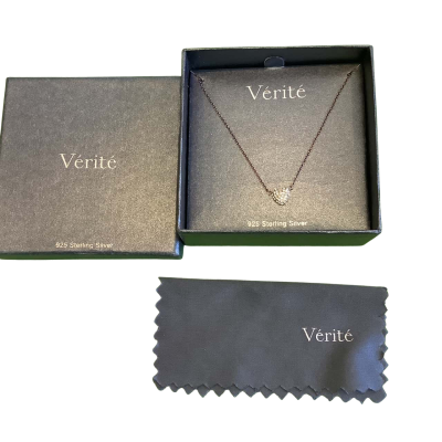 Brand New Verite  Womens 925 Stamped Sterling Silver Necklace with Pendant