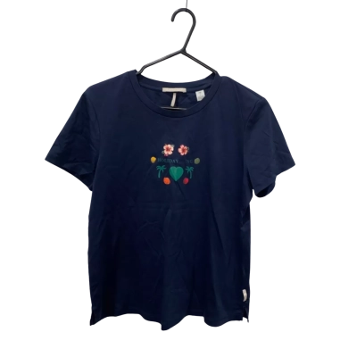 Scotch & Soda Navy Blue HOLIDAY-ING Short Sleeve Top Size L