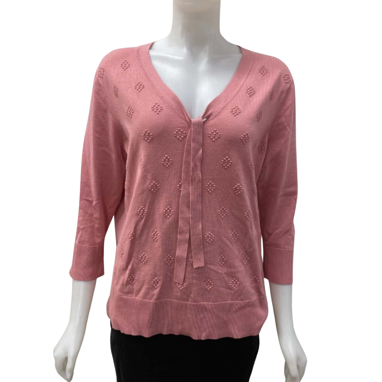JacquiE Womens Size XL Long Sleeve Pink