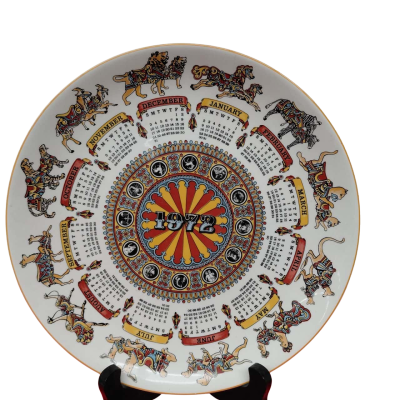 Wedgwood Calendar Plate 1972