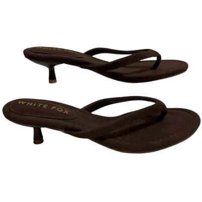 White Fox Womens  Size 6 Heels Brown 